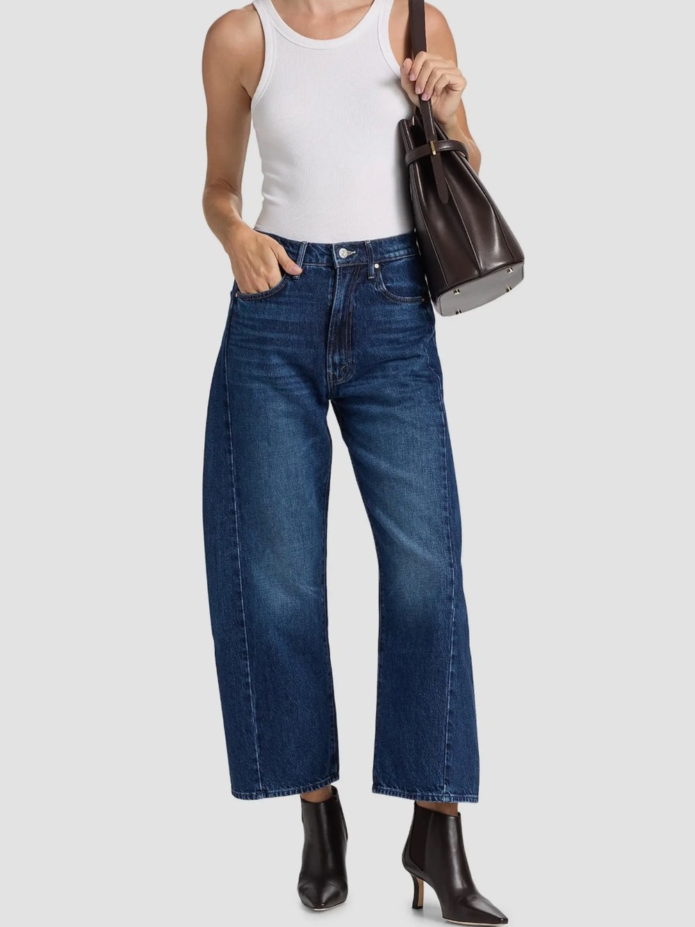 MOTHER Superior The Half-Pipe Ankle Barrel Jeans 25 EUC